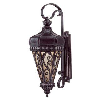 Savoy House 5 233 59 Alita 3 Light Outdoor Wall Light in Distressed Bronze with Tuscan glass   Wall Porch Lights  