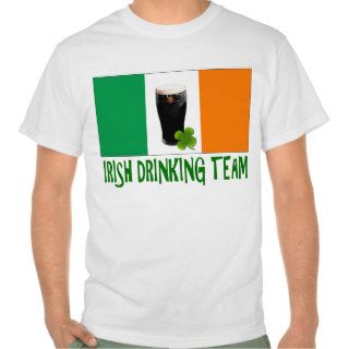 Irish Drinking Team St Patricks or St Paddys Flag. Tshirt