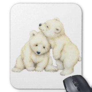 Polar Bear Cubs Mouse Mats