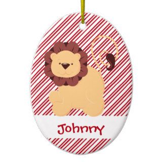 First Christmas Baby Lion Custom Ornaments