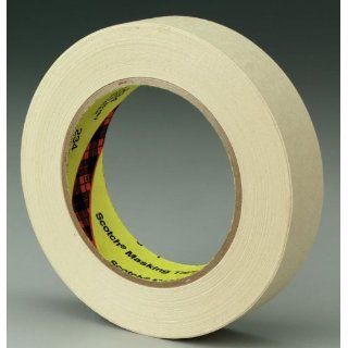 3M Scotch 234 General Purpose Crepe Paper Masking Tape, 250 Degree F Performance Temperature, 27 lbs/in Tensile Strength, 60 yds Length x 1 1/2" Width