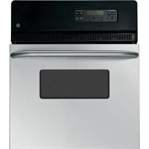 GE 24 in. Single Electric Wall Oven Self Cleaning in Stainless Steel JRP20SKSS