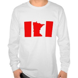 Minnesota Canadian Flag Tee Shirt