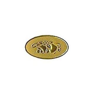 GOLD WEDDING BELLS Embossed Stickers; 63ct   Stationery