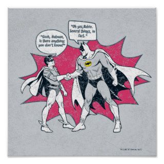 Distressed Batman And Robin Handshake Poster