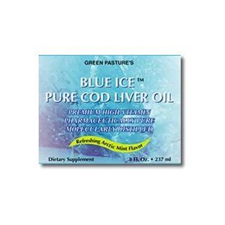 Blue Ice Pure Cod Liver Oil   High Vitamin Cod Liver Oil 8 Oz (237 ml) Health & Personal Care