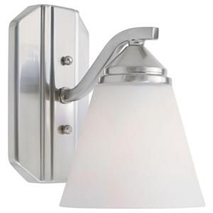 Designers Fountain Holland Collection 1 Light Wall Mounted Satin Platinum Sconce HC0542