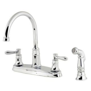 Pfister Harbor 2 Handle Kitchen Faucet in Polished Chrome F 036 CL4C