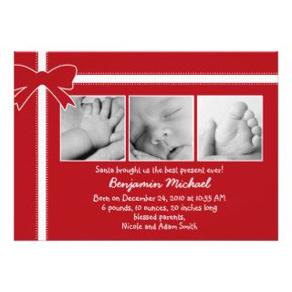 Best Present Baby Announcement and Christmas Card