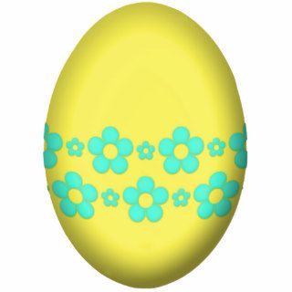 Flower Easter Egg (Yellow) Photo Sculptures
