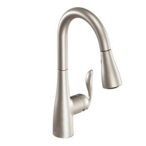 MOEN Arbor Single Handle Pull Down Sprayer Kitchen Faucet Featuring Reflex in Spot Resist Stainless 7594SRS