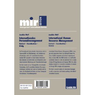 Internationales Personalmanagement (German Edition) Joachim Wolf 9783409137621 Books