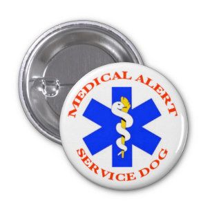 Medical Alert Service Dog button