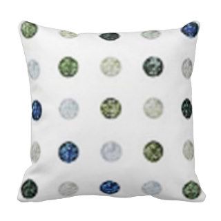 Glass bead effect cushion throw pillow