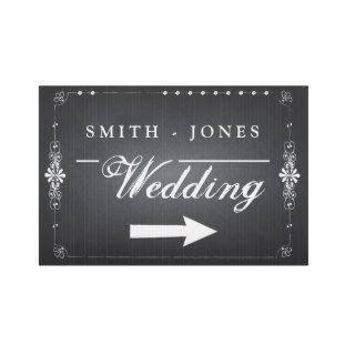 Chalkboard Wedding Sign  Personalized