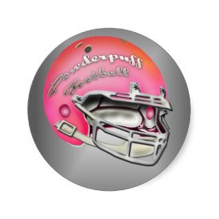 Powderpuff Pink Football Helmet Sticker