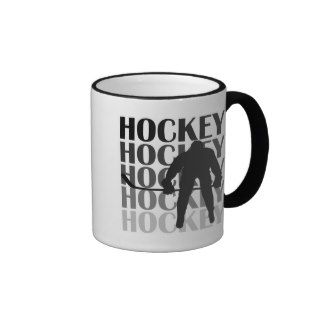Hockey Silhouette T shirts and Gifts Coffee Mugs