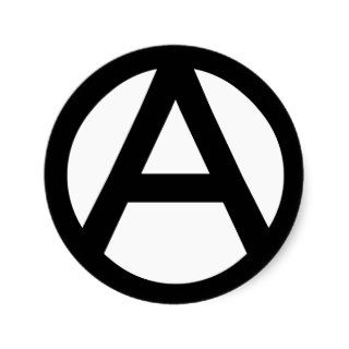 Anarchy Symbol Round Stickers