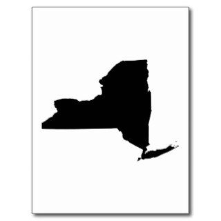 New York State Outline Post Card