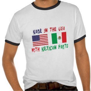 Made In The USA With Mexican Parts Woman's T shirt