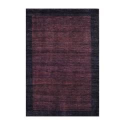 Indo Hand Knotted Tibetan Brown/Dark Brown Wool Rug (4' x 6') 3x5   4x6 Rugs
