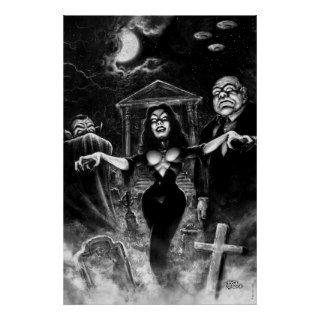 Vampira Plan 9 Ed Wood Print