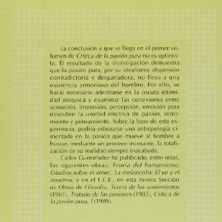 Critica de la pasion pura  (volumen II), La unidad psiquica (Spanish Edition) Gurmendez, Carlos 9788437503516 Books