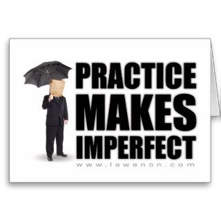 "Practice Makes Imperfect" Notecards