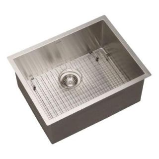 HOUZER Contempo Series Undermount Stainless Steel 23x18x10 0 hole Single Bowl Kitchen Sink CTS 2300