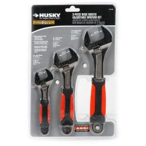 Husky Adjustable Wrench Set (3 Piece) DISCONTINUED 007 557 HKY