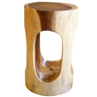 Monkey Pod Circle Stool or Accent Table (Thailand) Stools