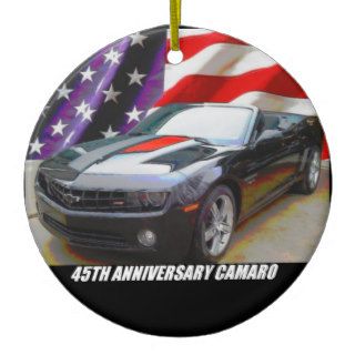 2012 45th Anniversary Camaro Convertible Christmas Tree Ornaments