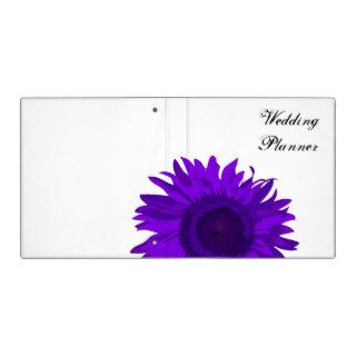 Purple Sunflower Wedding Binder