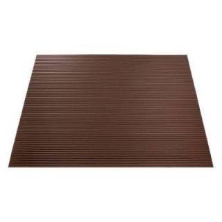 Fasade 4 ft. x 8 ft. Rib Argent Bronze Wall Panel S65 28