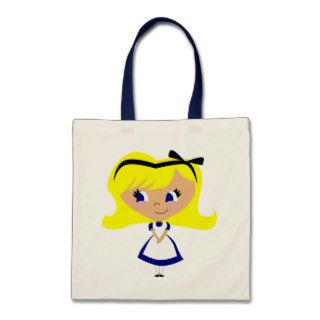 Toon Alice   Alice's Adventures in Wonderland Tote Bag