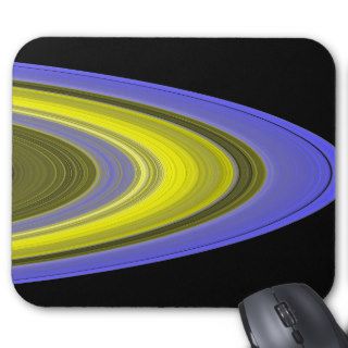 False color image of Saturn's rings Mouse Pads