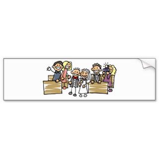Bride And Groom Get Married Bumper Stickers