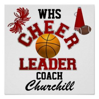 Teacher Cheerleading Coach Sign   Door Poster   SR