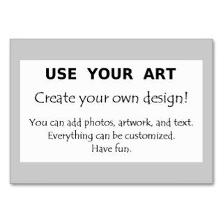 Make my own art photo logo oversize chubby design business card template