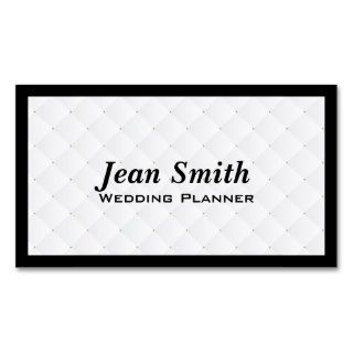Pearl Quilt Wedding Planner Business Card