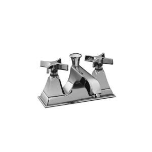 KOHLER Memoirs 4 in. 2 Handle Bathroom Faucet with Stately Design in Polished Chrome DISCONTINUED K 452 3S CP