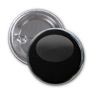 Black Glass Ball Pinback Button