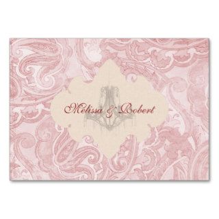 Soft Pink Paisley Wedding Favor Tags Business Card Template