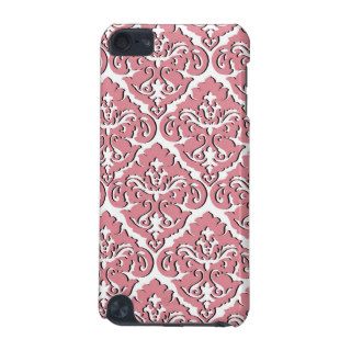 Pink White Vintage Damask Floral iPod Touch (5th Generation) Covers