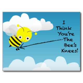 Bee's Knees Valentine's Postcard