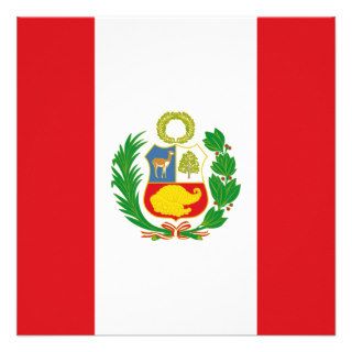 Peru Flag Invitation