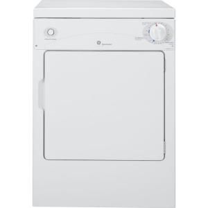 GE Spacemaker 3.6 cu. ft. Portable Electric Dryer in White DSKP333ECWW