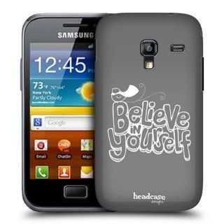 Head Case Designs Believe In Yourself Hand Drawn Typography Hard Back Case Cover for Samsung Galaxy Ace Plus S7500 Cell Phones & Accessories
