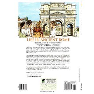 Life in Ancient Rome (Dover History Coloring Book) John Green, William Kaufman, Coloring Books 9780486297675 Books
