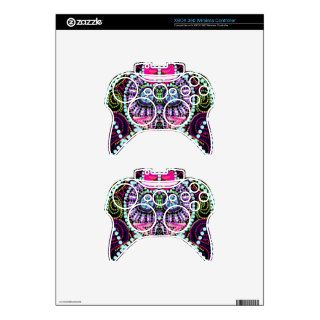 Sweet Sugar Skull With Pink Bow Xbox 360 Controller Skins